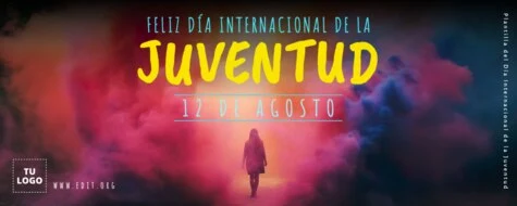 Edita un flyer del Día de la Juvetud