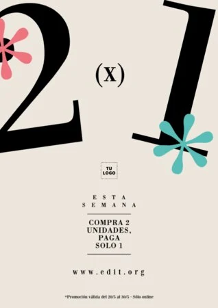 Editar una plantilla 2x1