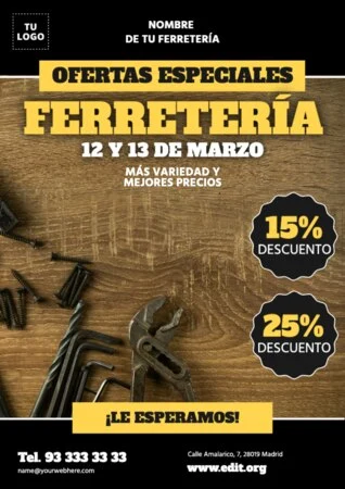 Edita un banner para Ferretería