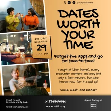 Edit a Speed Dating Template