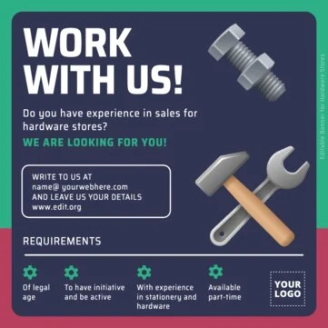 Edit a Hardware Shop ad