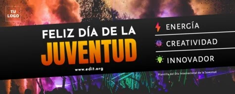 Edita un flyer del Día de la Juvetud