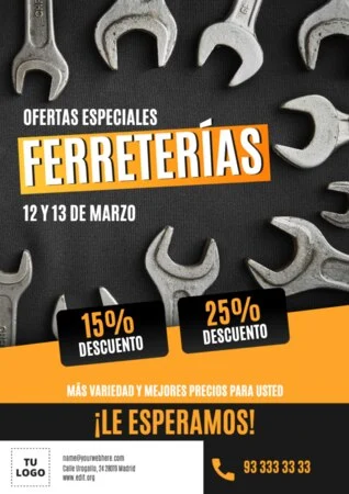 Edita un banner para Ferretería