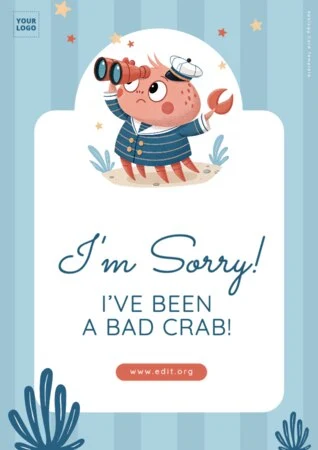 Edit a Creative Sorry Card