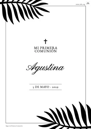 Edita tarjetas de comunión