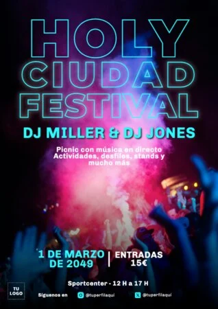 Crea un diseño de Holi