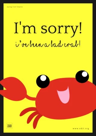Edit a Creative Sorry Card