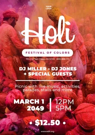 Edit a Holi template