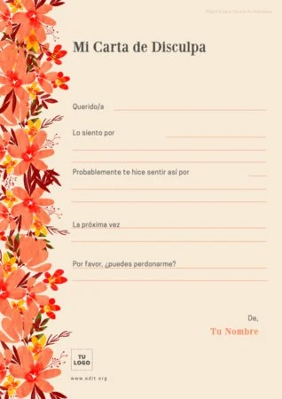 Edita una tarjeta de perdón