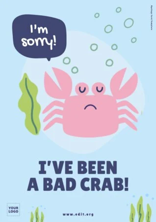 Edit a Creative Sorry Card