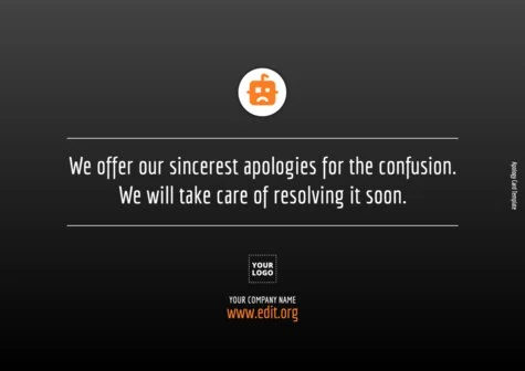 Edit a Creative Sorry Card