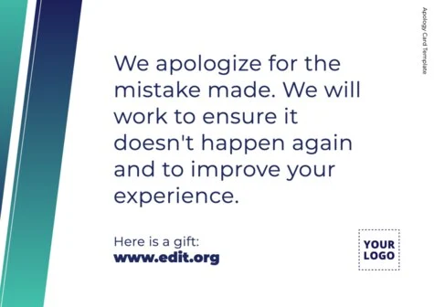 Edit a Creative Sorry Card