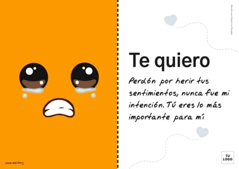 Edita una tarjeta de perdón