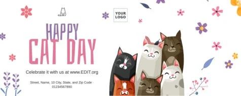 Edite um template de Dia do Gato