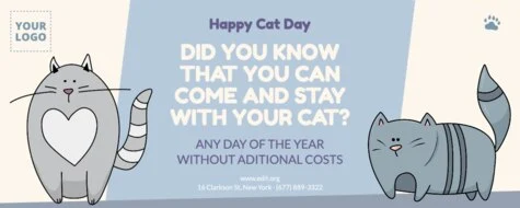 Edite um template de Dia do Gato