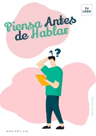 Edita un cartel para pensar