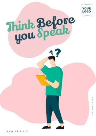 Edit a think big poster