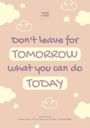 Edit a think big poster