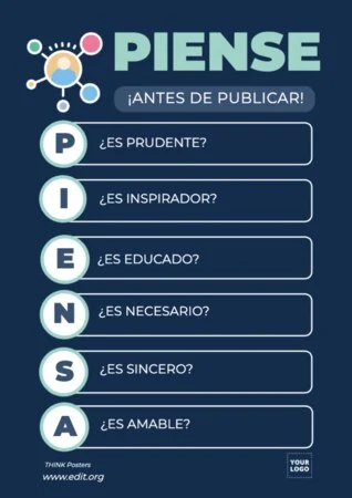 Edita un cartel para pensar