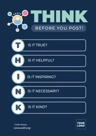 Edit a think big poster