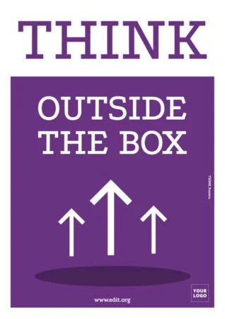 Edit a think big poster