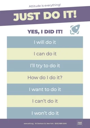 Edit a think big poster