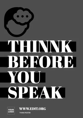 Edit a think big poster