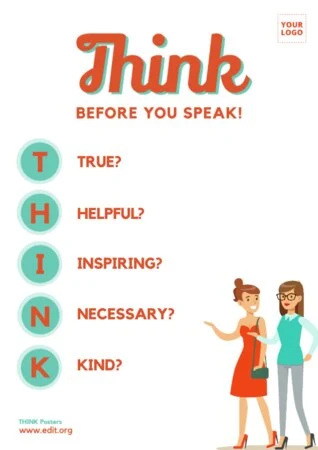 Edit a think big poster