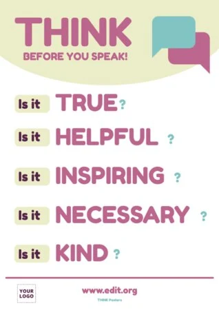 Edit a think big poster