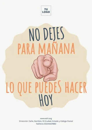 Edita un cartel para pensar