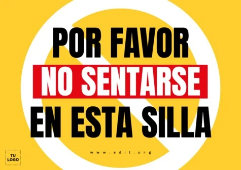 Edita una señal de No Sentarse