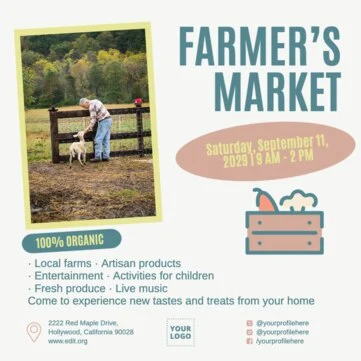 Edit a Farm Market flyer