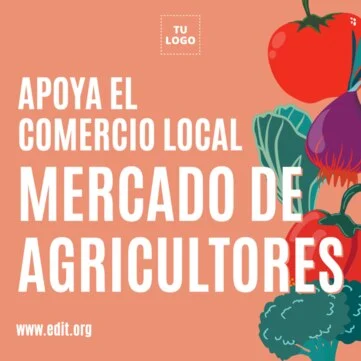 Edita un cartel de mercado