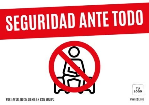 Edita una señal de No Sentarse