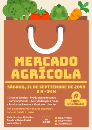Edita un cartel de mercado