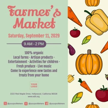 Edit a Farm Market flyer