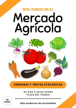 Edita un cartel de mercado