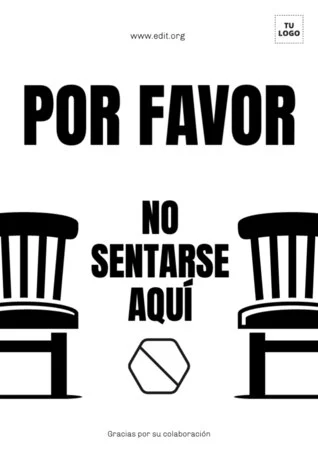 Edita una señal de No Sentarse