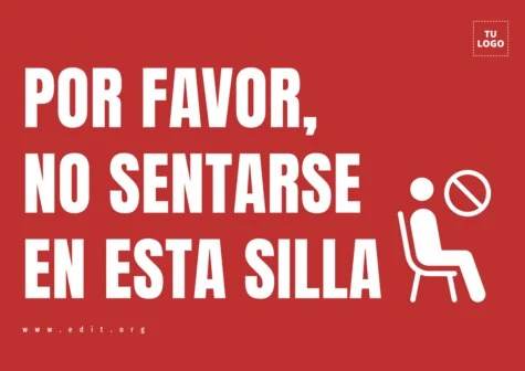 Edita una señal de No Sentarse