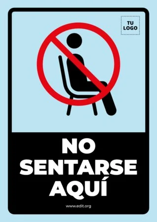 Edita una señal de No Sentarse