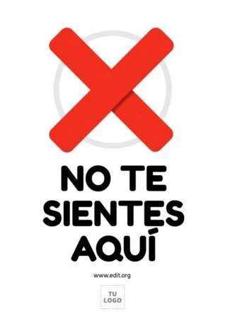 Edita una señal de No Sentarse