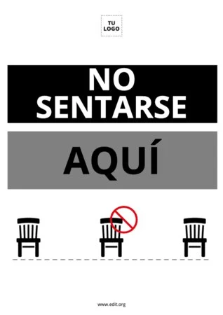 Edita una señal de No Sentarse