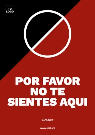 Edita una señal de No Sentarse