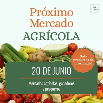 Edita un cartel de mercado