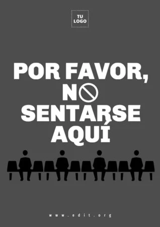Edita una señal de No Sentarse
