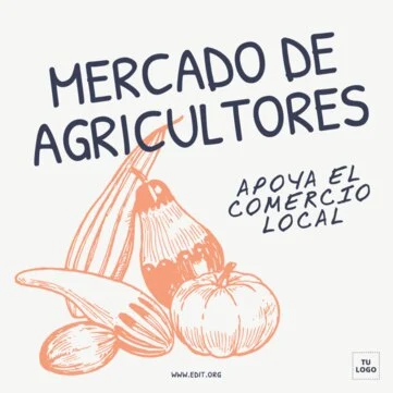 Edita un cartel de mercado