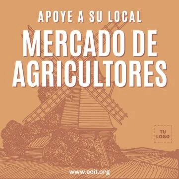 Edita un cartel de mercado