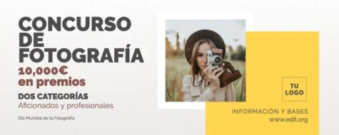 Edita flyer de fotografía