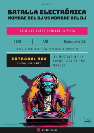 Edita un cartel para tu evento