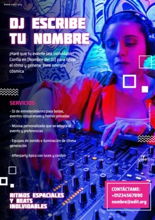 Edita un cartel para tu evento